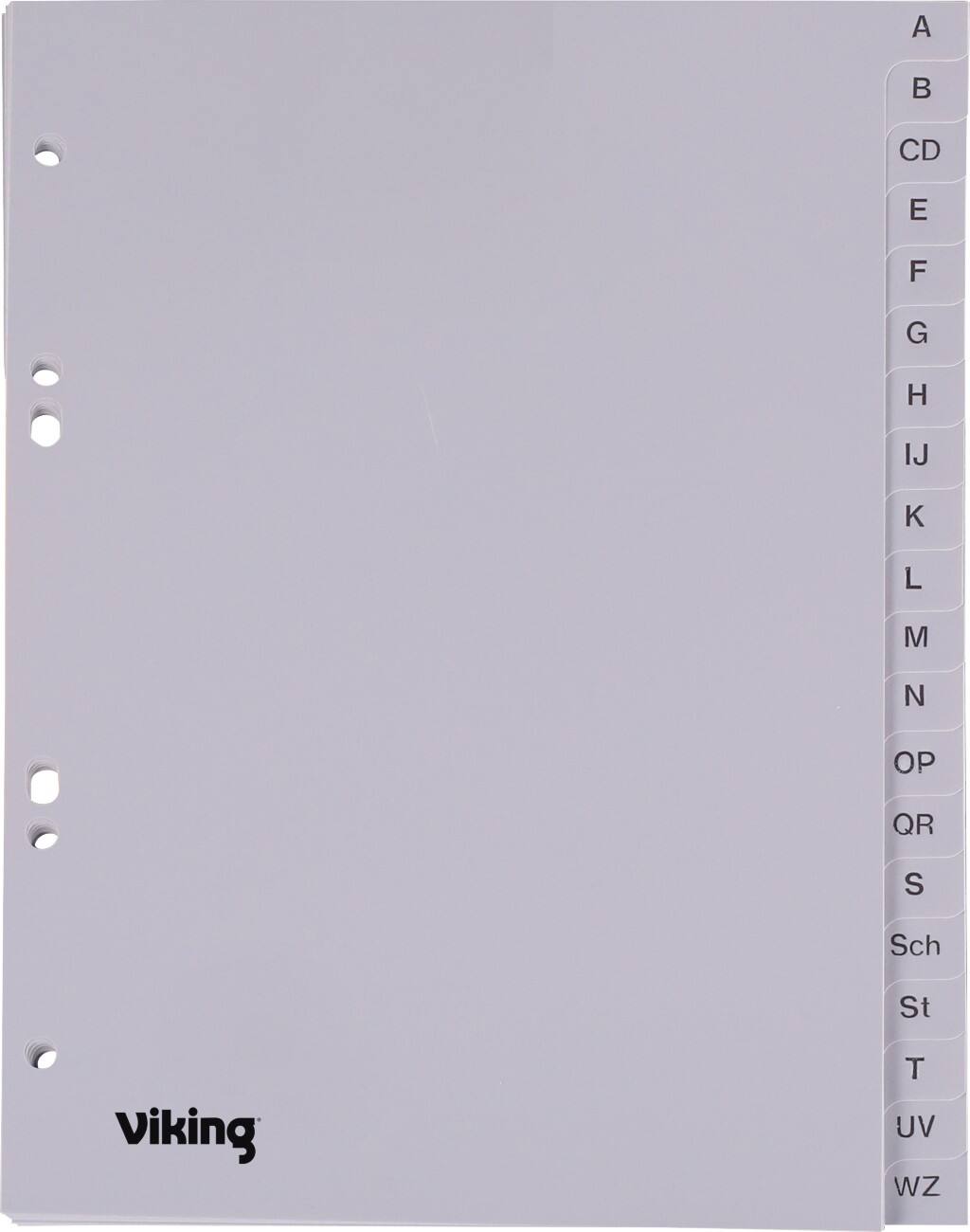 Office Depot Register DIN A5 Grau 20-teilig Perforiert Kunststoff A - Z