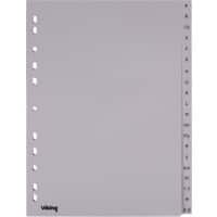 Office Depot Register A4 Grau 20-teilig 11-fach Kunststoff A - Z