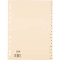 Office Depot Register DIN A4 Chamois 20-teilig 11-fach Manila Papier A - Z