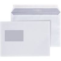 Hermes Briefumschläge C5 80 g/m² Weiß Mit Fenster Abziehstreifen 500 Stück