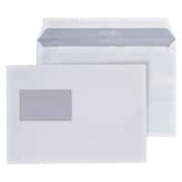 Hermes Briefumschläge Mit Fenster C5 229 (B) x 162 (H) mm Abziehstreifen Weiß 80 g/m² 25 Stück