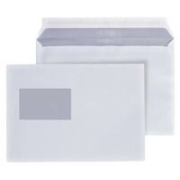 Hermes Briefumschläge Mit Fenster C5 229 (B) x 162 (H) mm Abziehstreifen Weiß 80 g/m² 25 Stück