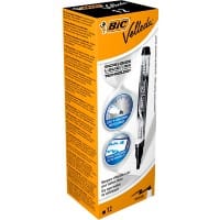 BIC Velleda Liquid Ink Non-permanent Whiteboard-Marker Schwarz Mittel Rundspitze 1 - 2,2 mm  12 Stück