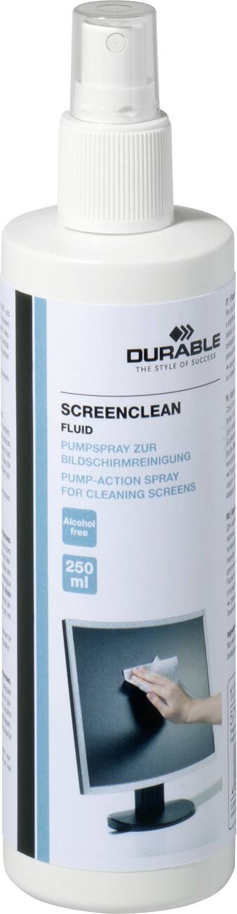 DURABLE Bildschirm-Reinigungsspray Screenclean Durchsichtig 18,8 cm 250 ml