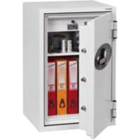 Phoenix Feuerschutztresor mit elektronischem Schloß FS0442E 84L 820 x 520 x 520 mm Weiß