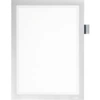 DURABLE DURAFRAME Note A4 Inforahmen Selbstklebend, Magnetisch Silber 4993-23 23,5 x 0,5 x 37 cm