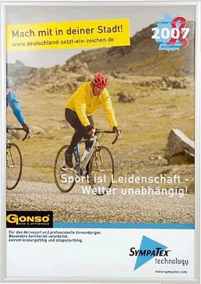 Franken Outdoor Klapprahmen A0 Aluminium Silber