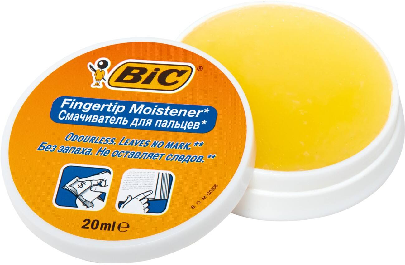 BIC Fingeranfeuchter Gelb