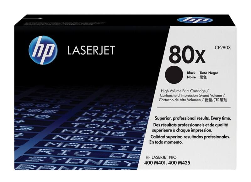HP 80X Original Tonerkartusche CF280X Schwarz