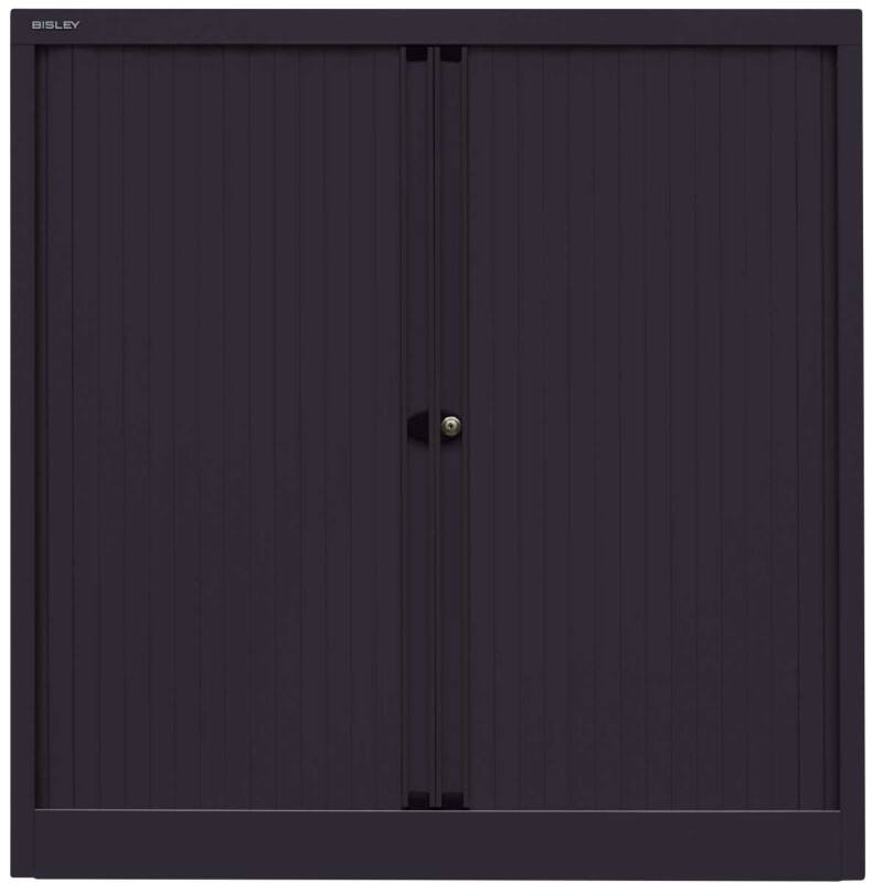 Bisley Schrank Kunststoff, Stahl 2 Fachböden abschließbar 1.000 x 430 x 1.030 mm Schwarz