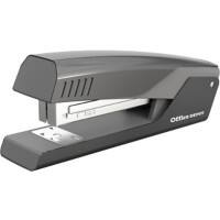 Office Depot Heftgerät Halber Streifen 20 Blatt Grau 24/6;26/6 ABS (Acrylnitril-Butadien-Styrol), Kunststoff, Stahl