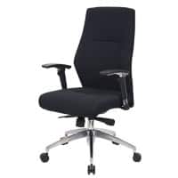 Realspace Chefsessel London Stoff Schwarz