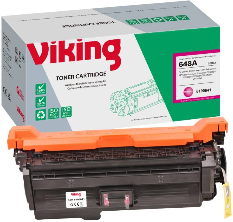 Viking 648A Kompatibel HP Tonerkartusche CE263A Magenta