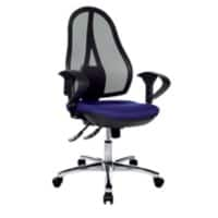 TOPSTAR Ergonomischer Bürostuhl Open Point Deluxe Netzstoff, Stoff Blau