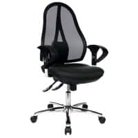 TOPSTAR Ergonomischer Bürostuhl Open Point Deluxe Netzstoff, Stoff Grau