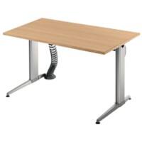 Hammerbacher Schreibtisch elektrisch höhenverstellbar Austria Buche-Nachbildung 800 x 400 x 2.004 x 700 - 1.140 mm