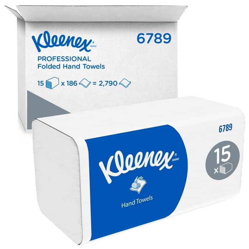 Kleenex Papierhandtücher V-falz (zick-zack) Weiß 2-lagig 6789 15 Stück à 186 Blatt
