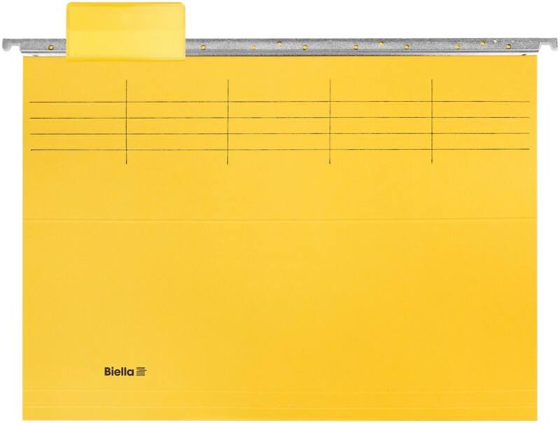 Biella Hängemappen A4 315 g/m² Gelb 5 Stück