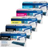 Brother TN-230 Original Tonerkartusche Schwarz, Cyan, Magenta, Gelb Multipack