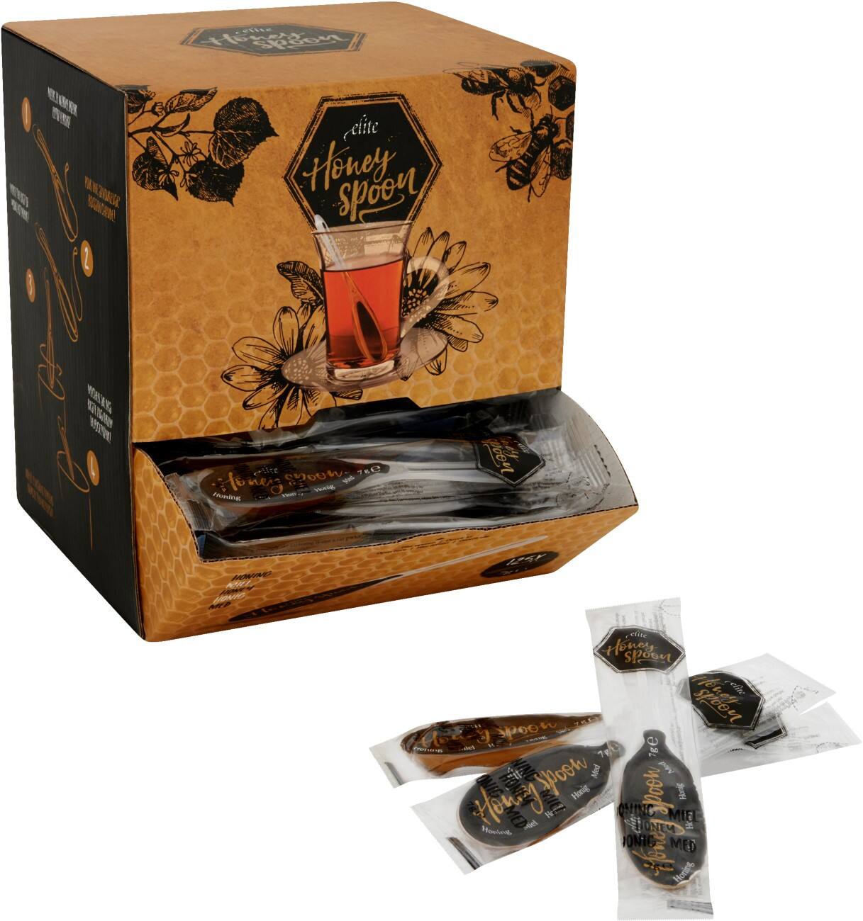 Elite Schwarz Honiglöffel 125 Stück à 7 g