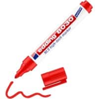 edding 8030 High-Tech Marker Fein Rundspitze Rot