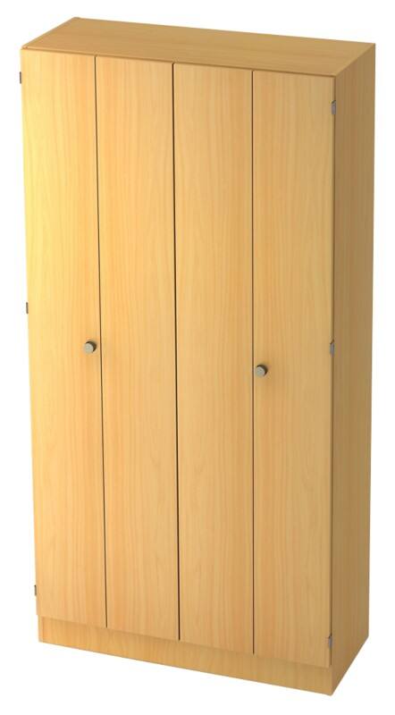 Hammerbacher Rollladenschrank Braun 1.000 x 420 x 2.004 mm