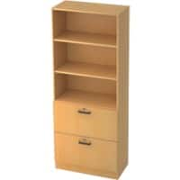 Hammerbacher Regalschrank Future Buche-Nachbildung 80 x 42 x 200,4 cm