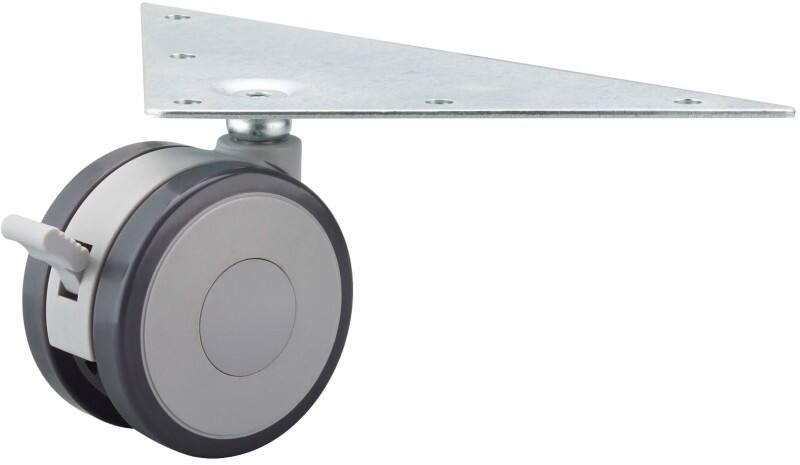 Hammerbacher Rollen für Sideboard Grau 428 x 800 mm 4 Stück