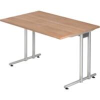 Hammerbacher Matrix Schreibtisch Nussbaum-Nachbildung 120 x 80 x 72 cm