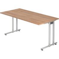 Hammerbacher Schreibtisch Nussbaum-Nachbildung 1.600 x 800 x 720 mm