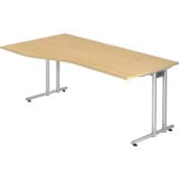 Hammerbacher Matrix Freiformschreibtisch Ahorn-Nachbildung 180 x 100 x 72 cm