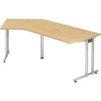 Hammerbacher Schreibtisch Matrix Ahorn-Nachbildung 210 x 113 x 72 cm