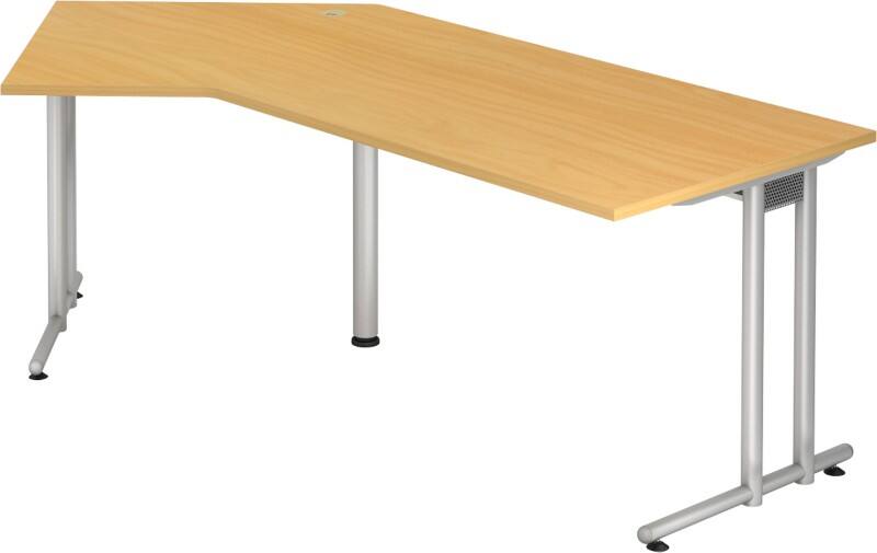 Hammerbacher Matrix Schreibtisch Buche-Nachbildung 210 x 113 x 72 x 25 mm cm