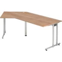 Hammerbacher Schreibtisch Matrix Matrix Nussbaum-Nachbildung 210 x 113 x 72 cm