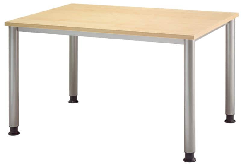 Hammerbacher Matrix Schreibtisch Rechteckig Ahorn 4 Füße 1.200 (B) x 800 (T) x 760 (H) mm Aluminium, Holz, Kunststoff, Spanplatte