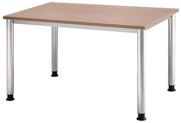 Hammerbacher Matrix Schreibtisch Rechteckig Walnuss 4 Füße 1.200 (B) x 800 (T) x 760 (H) mm Melaminharzbeschichtete Spanplatte