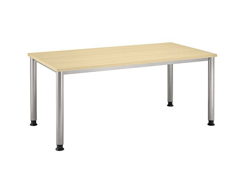 Hammerbacher Matrix Schreibtisch Rechteckig Walnuss 4 Füße 1.600 (B) x 800 (T) x 760 (H) mm Melaminharzbeschichtete Spanplatte