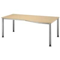 Hammerbacher Freiformschreibtisch Matrix Ahorn-Nachbildung 180 x 100 x 68 x 76 cm