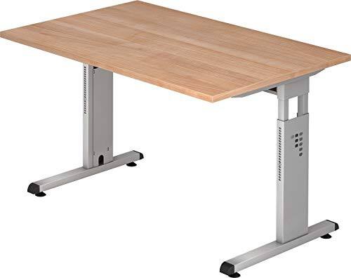 Hammerbacher Schreibtisch Matrix C-Fuß Nussbaum-Nachbildung 120 x 80 x 85 cm