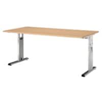 Hammerbacher Schreibtisch Matrix Rechteckig Buche-Nachbildung 160 x 80 x 65 x 85 cm
