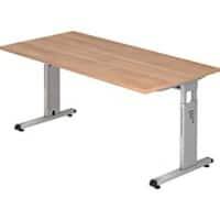 Hammerbacher Schreibtisch Matrix Rechteckig Nussbaum-Nachbildung 160 x 80 x 85 cm