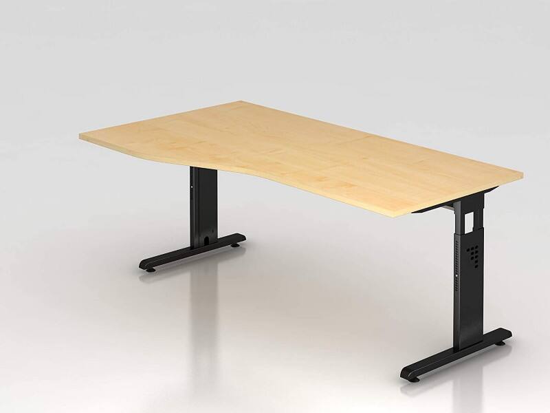 Hammerbacher Matrix Freiformschreibtisch Ahorn-Nachbildung 180 x 100 x 85 cm