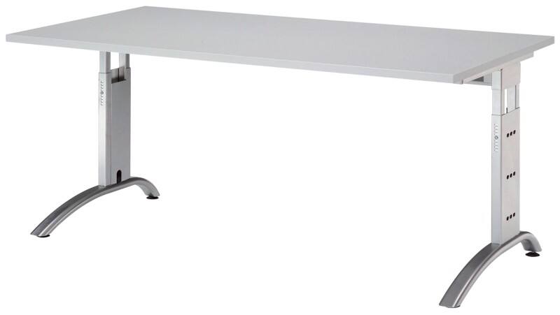 Hammerbacher Schreibtisch Future Rechteckig Lichtgrau 160 x 80 x 85 cm