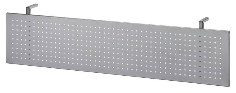 Hammerbacher Sichtblende 800 (B) x 420 (T) x 2.004 (H) mm Silber