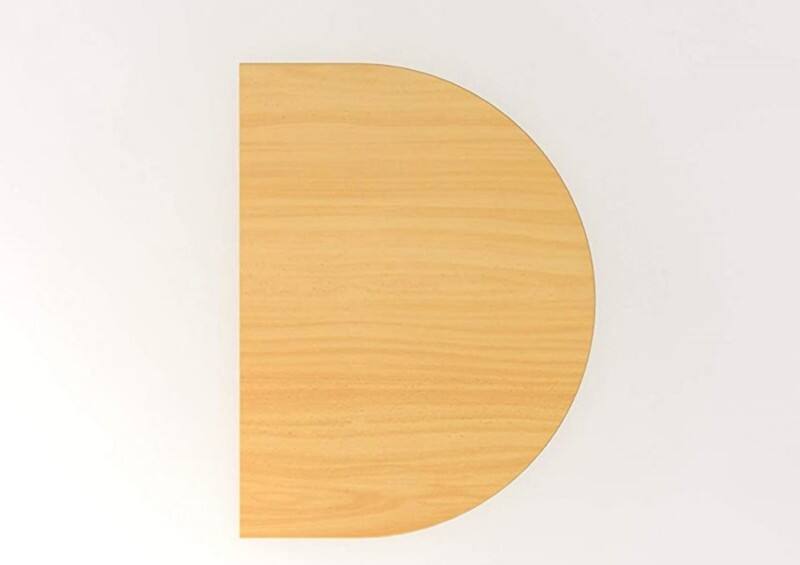 Hammerbacher VLA Schreibtisch-Erweiterung Buche Säulenfuß 600 (B) x 800 (T) x 850 (H) mm Spanplatte