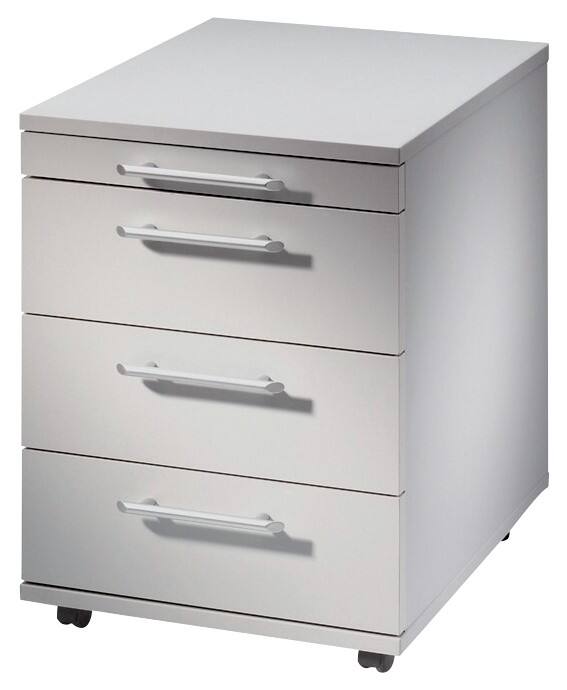 Hammerbacher Rollcontainer 1606/5-AT Lichtgrau 428 x 580 x 590 mm