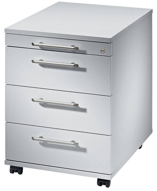 Hammerbacher Rollcontainer AC30/5 Grau 428 x 580 x 590 mm