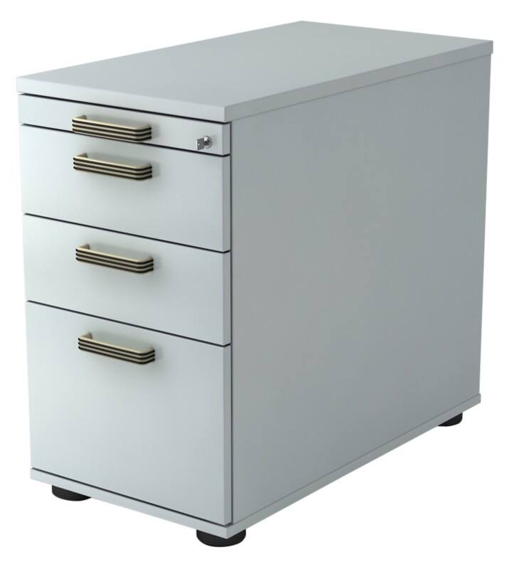 Hammerbacher Standcontainer Future Lichtgrau 42,8 x 80 x 76 cm