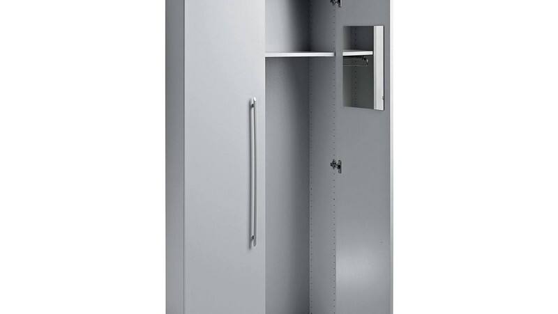 Hammerbacher Garderobenschrank Grau 800 x 420 x 2.004 mm