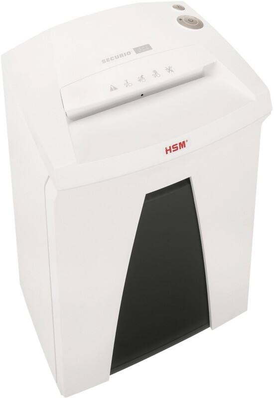 HSM Automatische Zufuhr Securio Aktenvernichter 22 Blatt Streifenschnitt Sicherheitsstufe P-2 34 L SECURIO B24